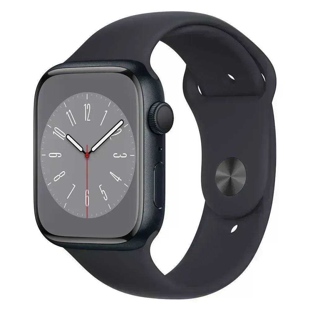 ساعة ابل الاصدار الثامن S8 جديدة Apple Watch series 8 GPS 45mm - Midnight Aluminium