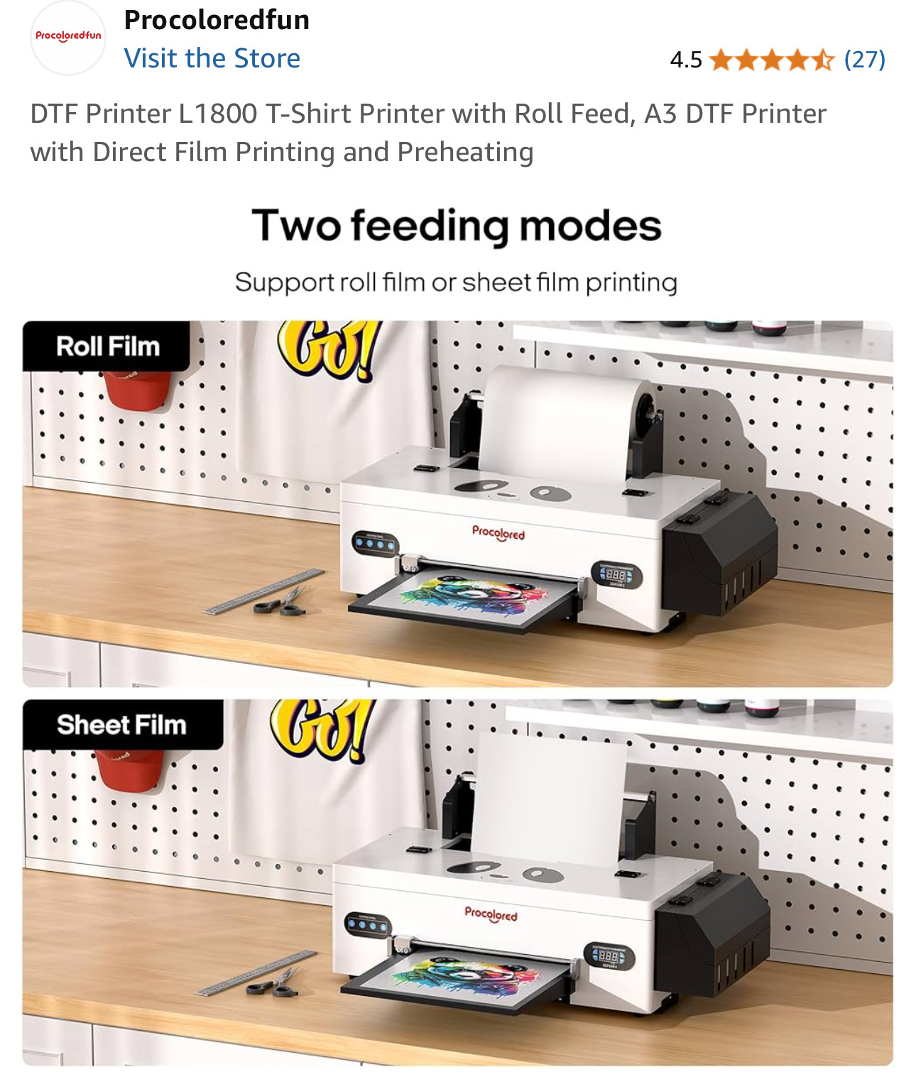 طابعة DTF L1800 طابعة تي شيرتات