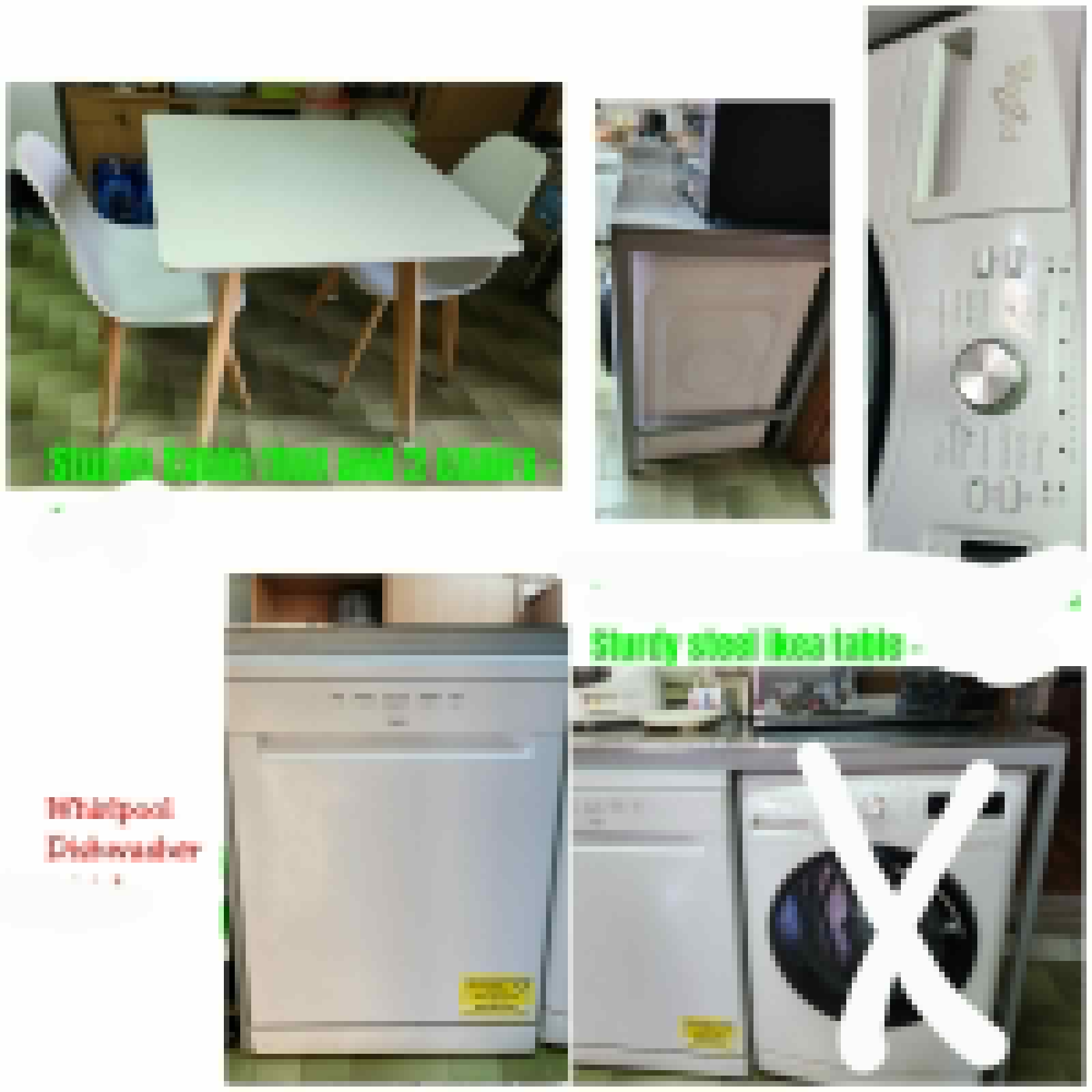 Dishwasher and fridge in good condition available for sale.