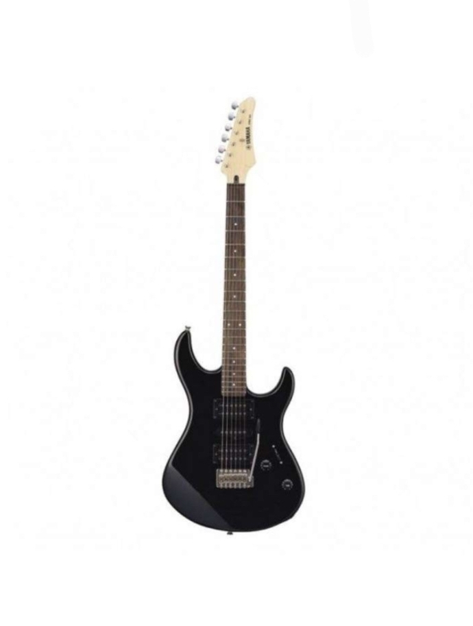 black electric guitar