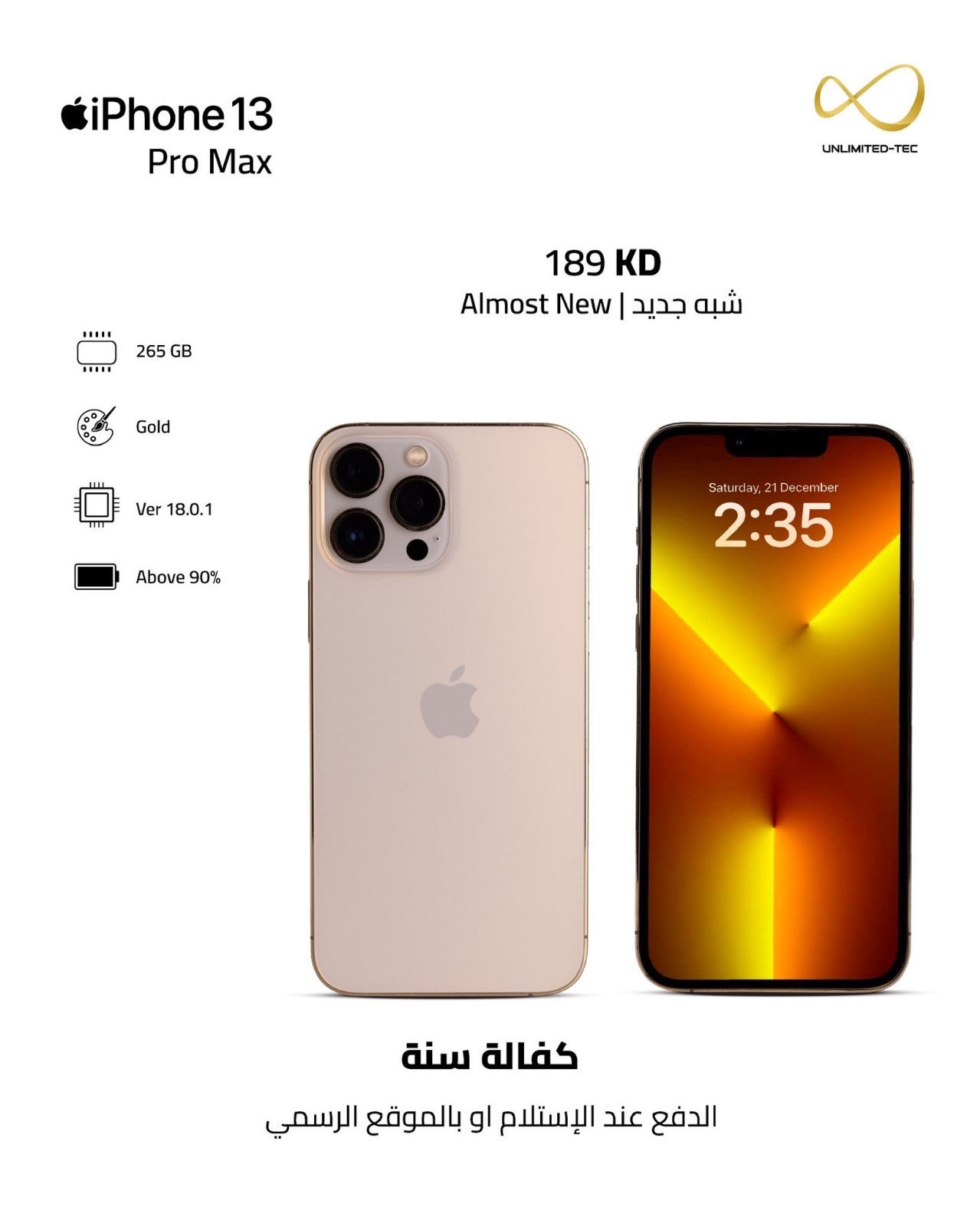 iPhone 13 Pro Max original used like you