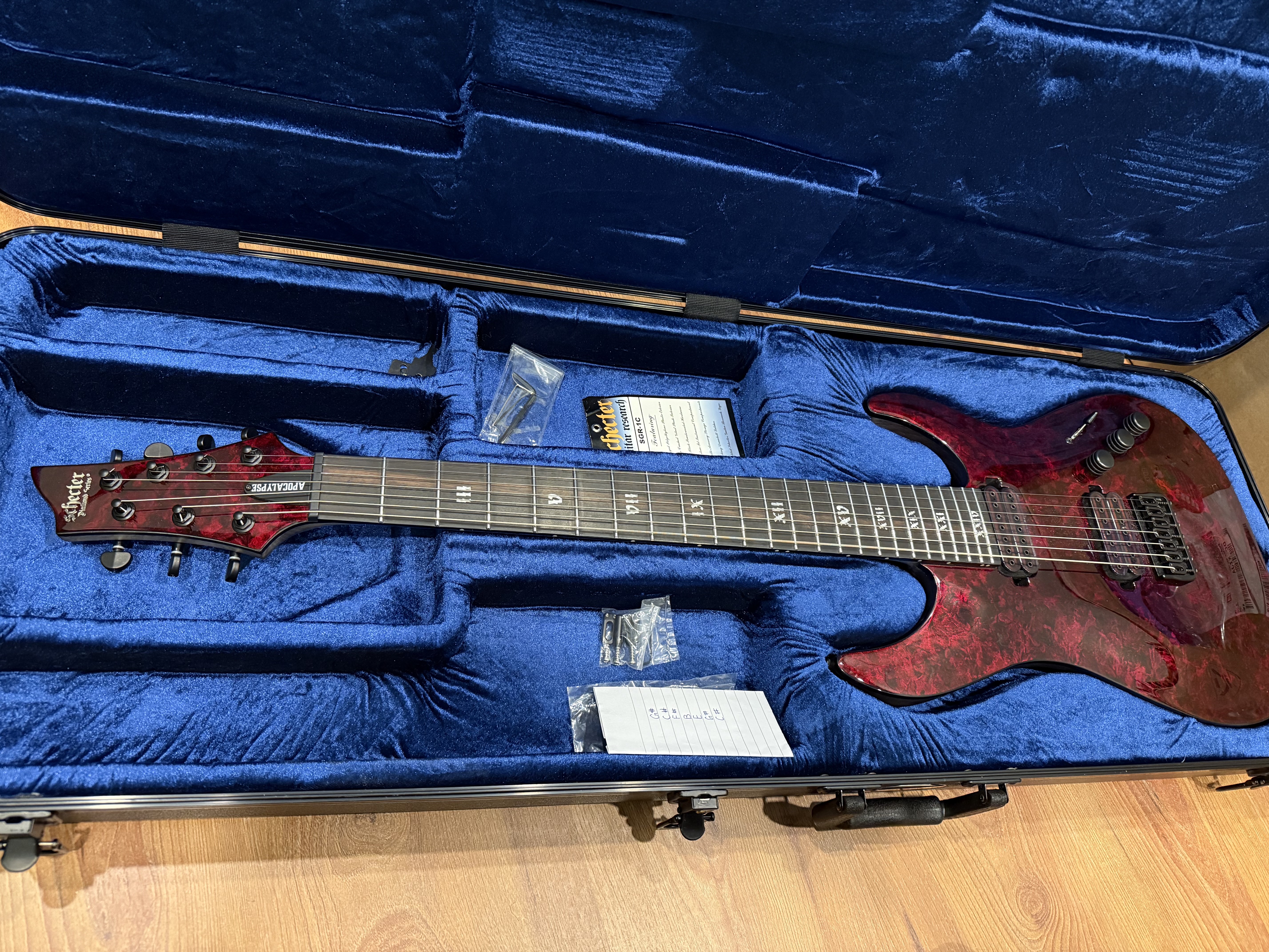 BRAND NEW Schecter C7 Apocalypse Red Reign with OHSC