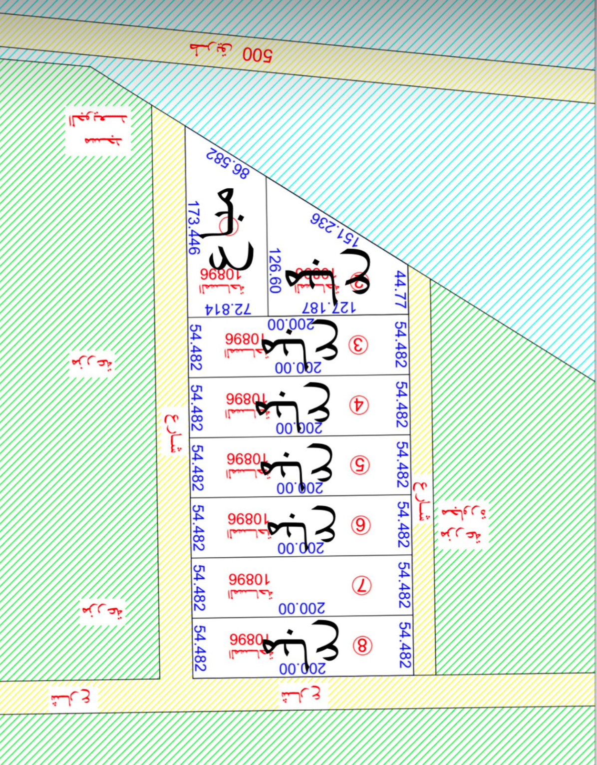 للبيع مزرعه طريق 500