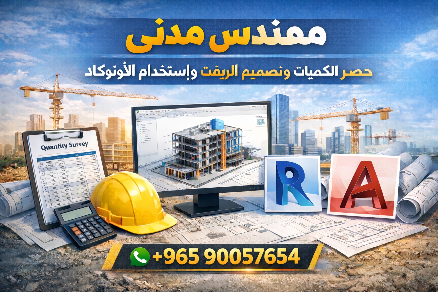 مهندس مدني  متاح للعمل (خبره ٢)