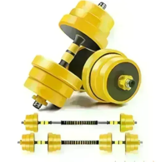 New dumbbells set 20 kg best seller color available now yellow bar connector
