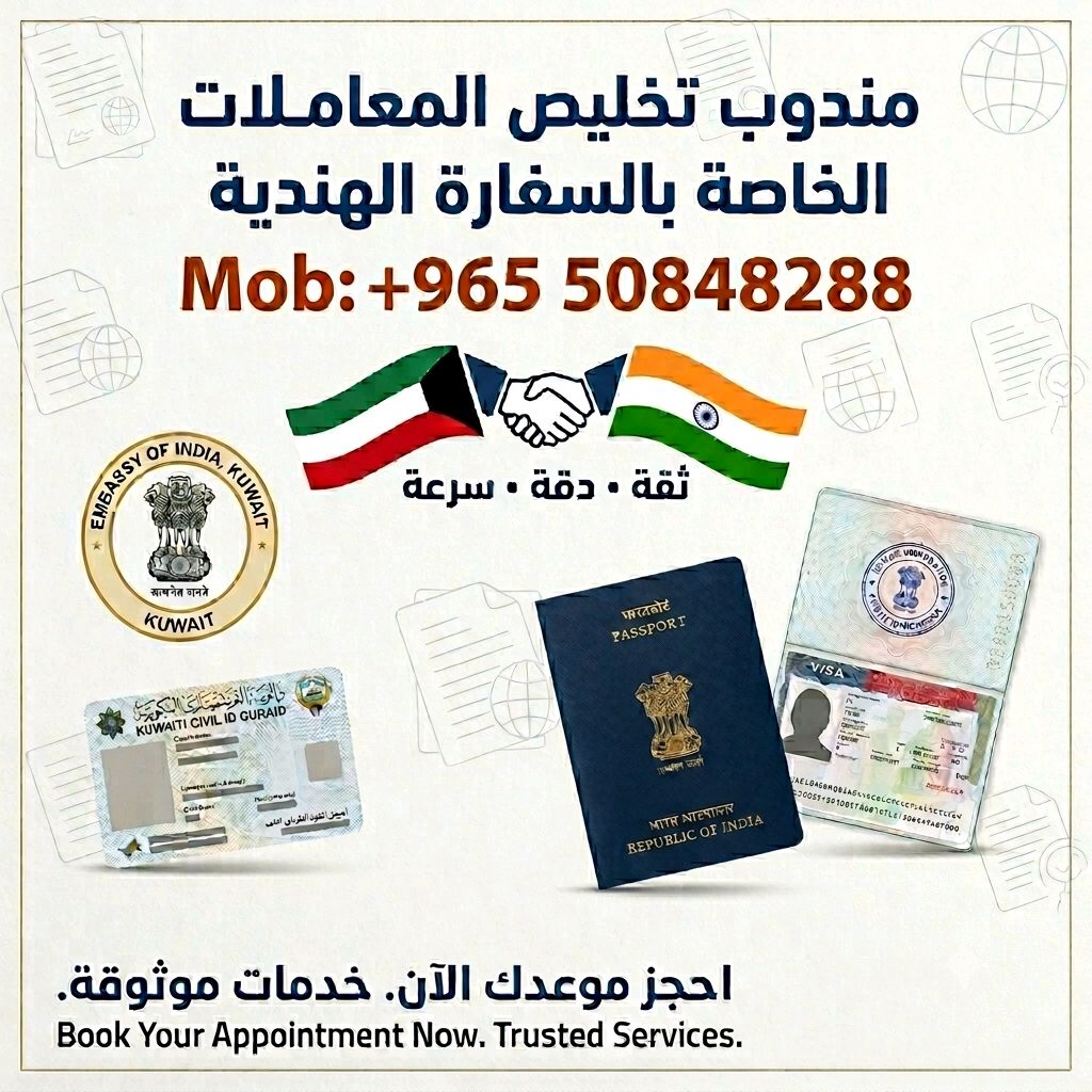 مندوب تخليص المعاملات الخاصة بالسفارة الهندية