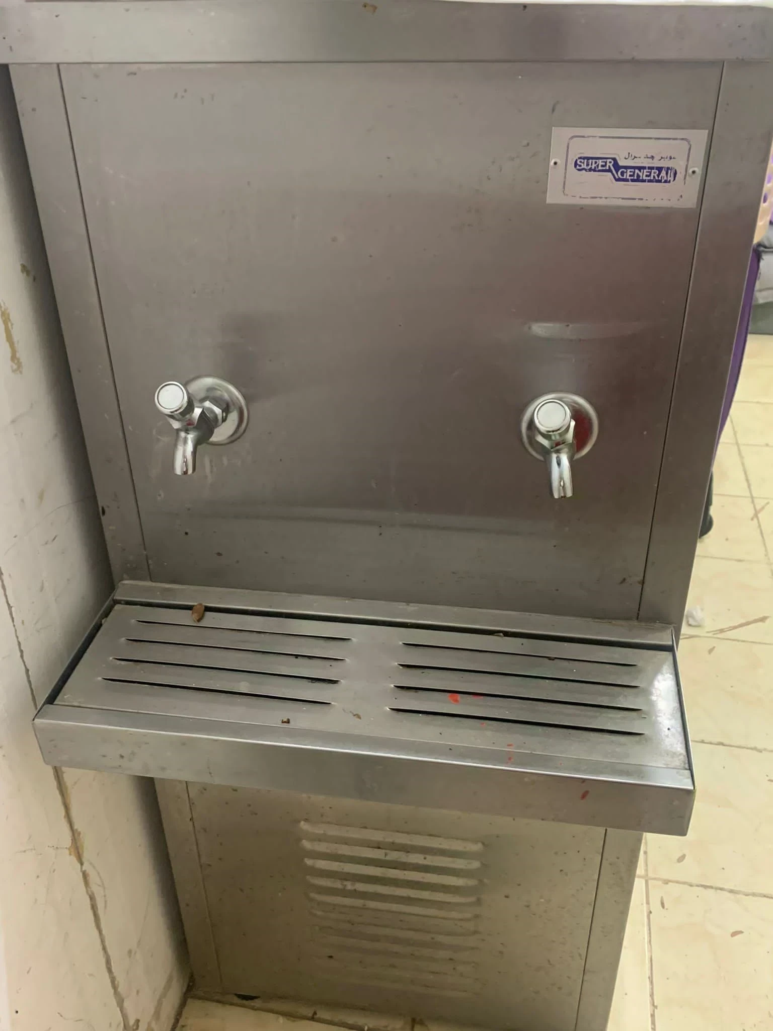 براد ماء سوبر جنرال 2 حنفيه مفتوح